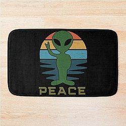 Bravery Based on Comics, Strong Resident Aliens Gift for Fans Bath Mat