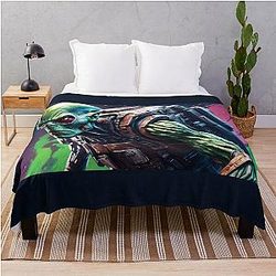 Resident Alien War Theme Throw Blanket