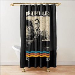Retro Resident Alien Shower Curtain