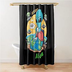 Resident Alien Comic Shower Curtain