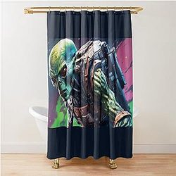 Resident Alien war theme Shower Curtain