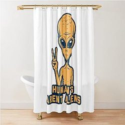 Resident Alien Perfect Xmas Gift Fan Shower Curtain