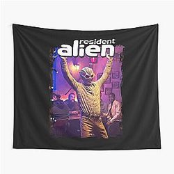 Bravery Based On Comic Series Resident Alien Gift For Fans Tapestry