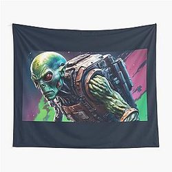Resident Alien war theme Tapestry