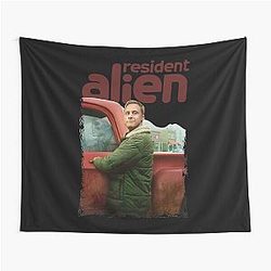 Resident Alien Graphic Xmas Gift Tapestry