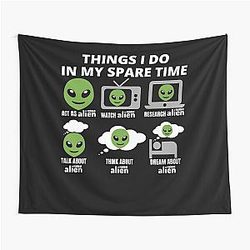 Resident Alien Graphic Perfect Christmas Gift Tapestry