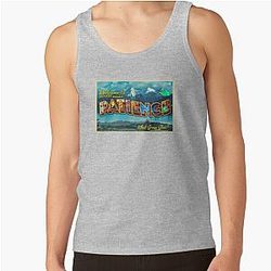PATIENCE COLORADO VINTAGE POSTCARD RESIDENT ALIEN TANK TOP
