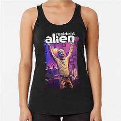 Bravery Based Comics Strong Alien Series Gift For Guys Tank Top
