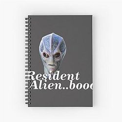 New Resident Alien TV series Classic Resident Gift Shirt Spiral Notebook