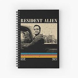 Retro Resident Alien Spiral Notebook 2021