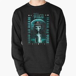 Bravery Based on Comics Resident Alien Solving Crime Like Cute Gifts Classi Pullover Sweatshirt