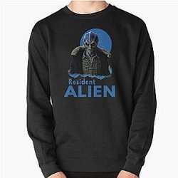 Resident Alien Retro Gift Men's Pullover Sweatshirt