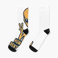 Resident Alien Perfect Xmas Gift Fan Socks