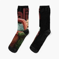 Resident Alien Graphic Xmas Fan Socks