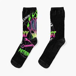 Vintage Resident Alien Graphic Perfect Gift Fan Socks