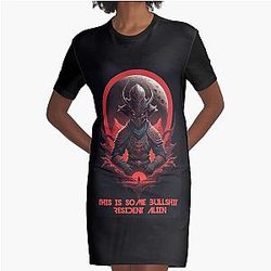 Strong Resident Alien Graphic T-Shirt Dress