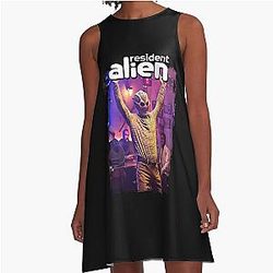 Bravery Based On Comic Strong Alien A-Line Dress