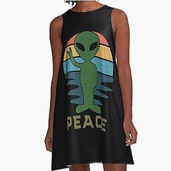 Bravery On Comics Strong Resident Alien Series Gift A Line Dress