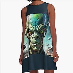 Resident Alien A-Line War Dress