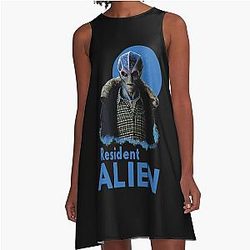 Resident Alien Graphic Perfect Xmas Gift A-Line Dress