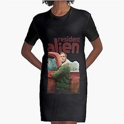 Resident Alien Perfect Xmas Gift T-Shirt Dress