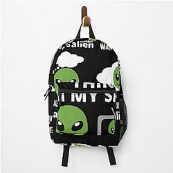 Resident Alien Graphic Xmas Gift Fan Backpack