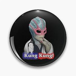 Resident Alien Solving Crimes Like Kung Fu Cute Gifts Pin