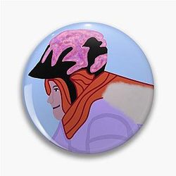 Sahar Resident Alien Bike Pin