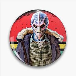 Vintage Sunset Alien Pin