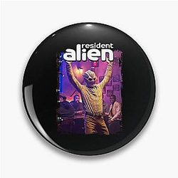 Bravery Based Comics Strong Alien Funny Pin
