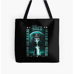 Bravery Based On Comics Strong Alien Solving Crime Like Cute Gifts All Over Print Tote Bag