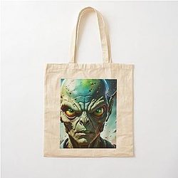 Resident Alien Cotton Tote Bag