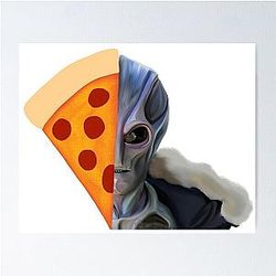 Resident Alien Pizza Head