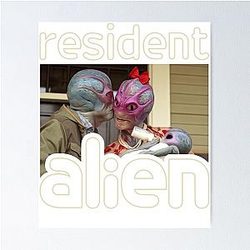 Resident Alien Prime Edition Graphic Xmas Gift Fan Poster
