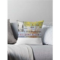Spacehog Resident Alien Throw Pillow