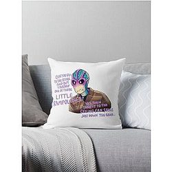 Resident Alien Sticker Ceiling Fan Store Throw Pillow