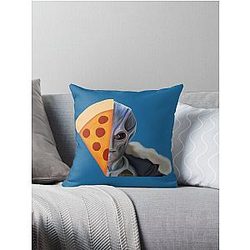Resident Alien Pizza Throw Pillow