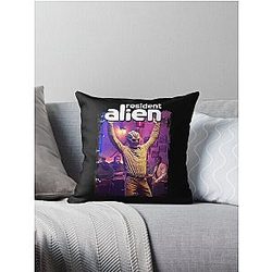 Bravery Based Comics Strong Alien Funny Throw Pillow