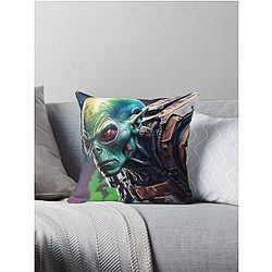 Resident Alien War Theme Throw Pillow