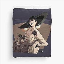 Retro Resident Evil Village For Movie Fan Duvet Cover