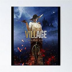 Retro Resident Evil Village Alcina Dimitrescu Gifts Music Fans Poster