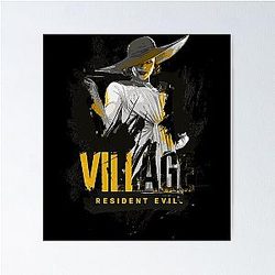 Funny Men Resident Evil Village Lady Dimitrescu Poster
