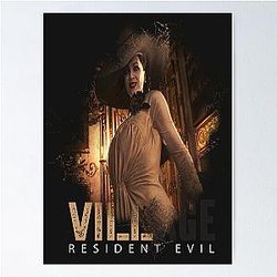 Resident Evil Village tall vampire Poster