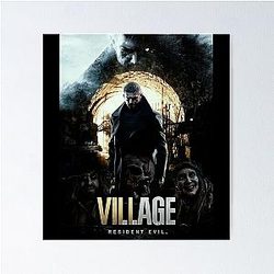 Funny Man Resident Evil Village Chris Redfield Collection I Poster