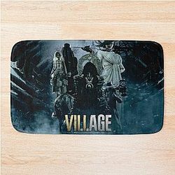 Resident Evil Village Poster throw metal print tapestry Bath Mat