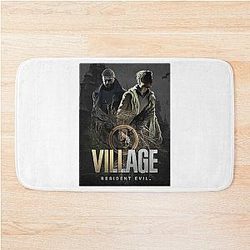 Creative Survival Horror Game Alluring Resident Evil Village Gift Vintage Bath Mat