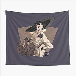 Retro Resident Evil Village Awesome Tapestry for Movie Fans