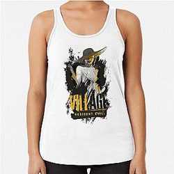 Creative Survival Horror Video Game Alluring Resident Evil Village Lady Dimitrescu Classic Fan Racerback Tank