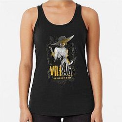 Funny Men Resident Evil Village Lady Dimitrescu Racerback Tank Top
