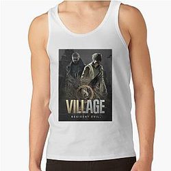 Creative Survival Horror Game Alluring Gift Resident Evil Village Vintage Tank Top
